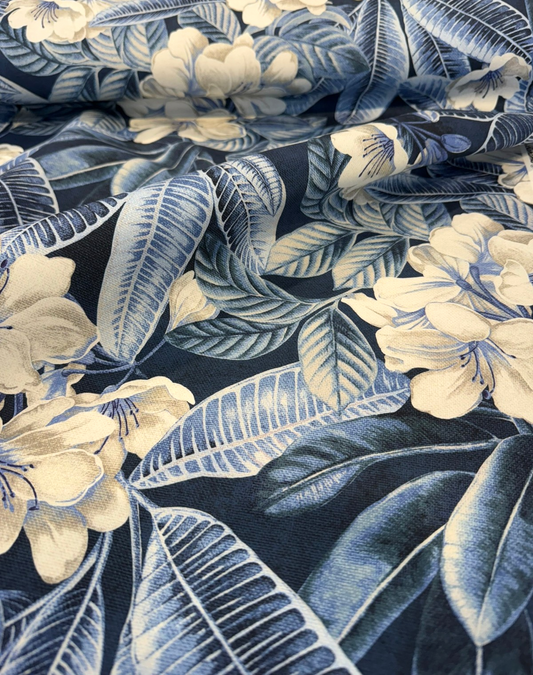 Tommy Bahama Darwin Flora Midnight Blue Tropical Waverly Fabric By The Yard