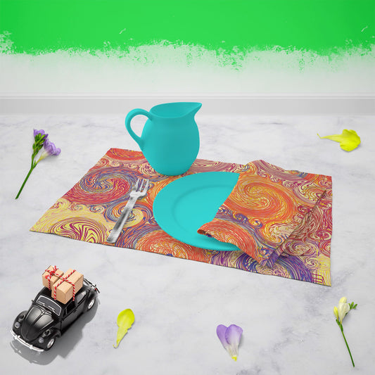Grunge Swirls Table Napkin