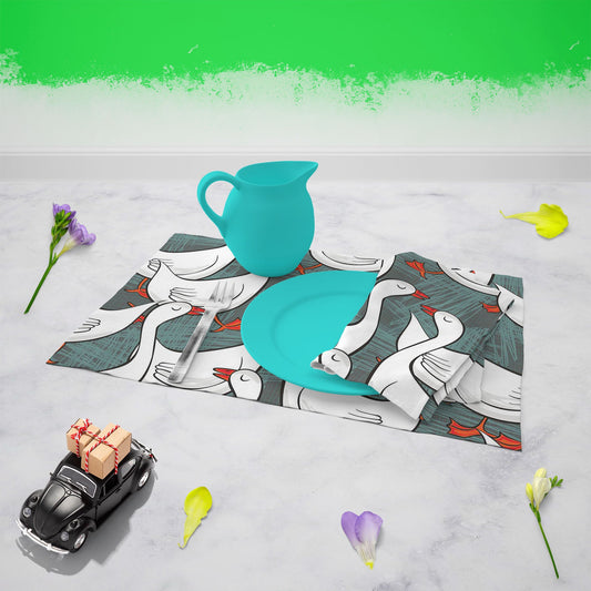 White Gooses Table Napkin