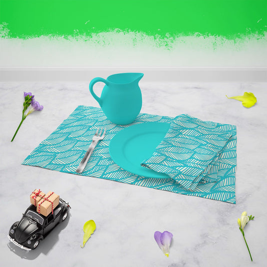 Blue Leaf D1 Table Napkin