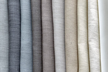 Nelen & Delbeke Belgian Linen Lino Hazelnut Brown Fabric By The Yard PAL01E001