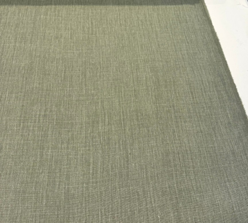 Nelen & Delbeke Belgian Linen Lino Green Willow Fabric By The Yard PAL01E001