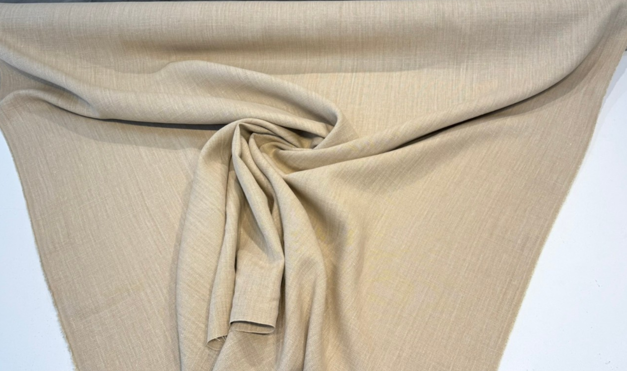 Nelen & Delbeke Belgian Linen Lino Camel Fabric By The Yard PAL01E001