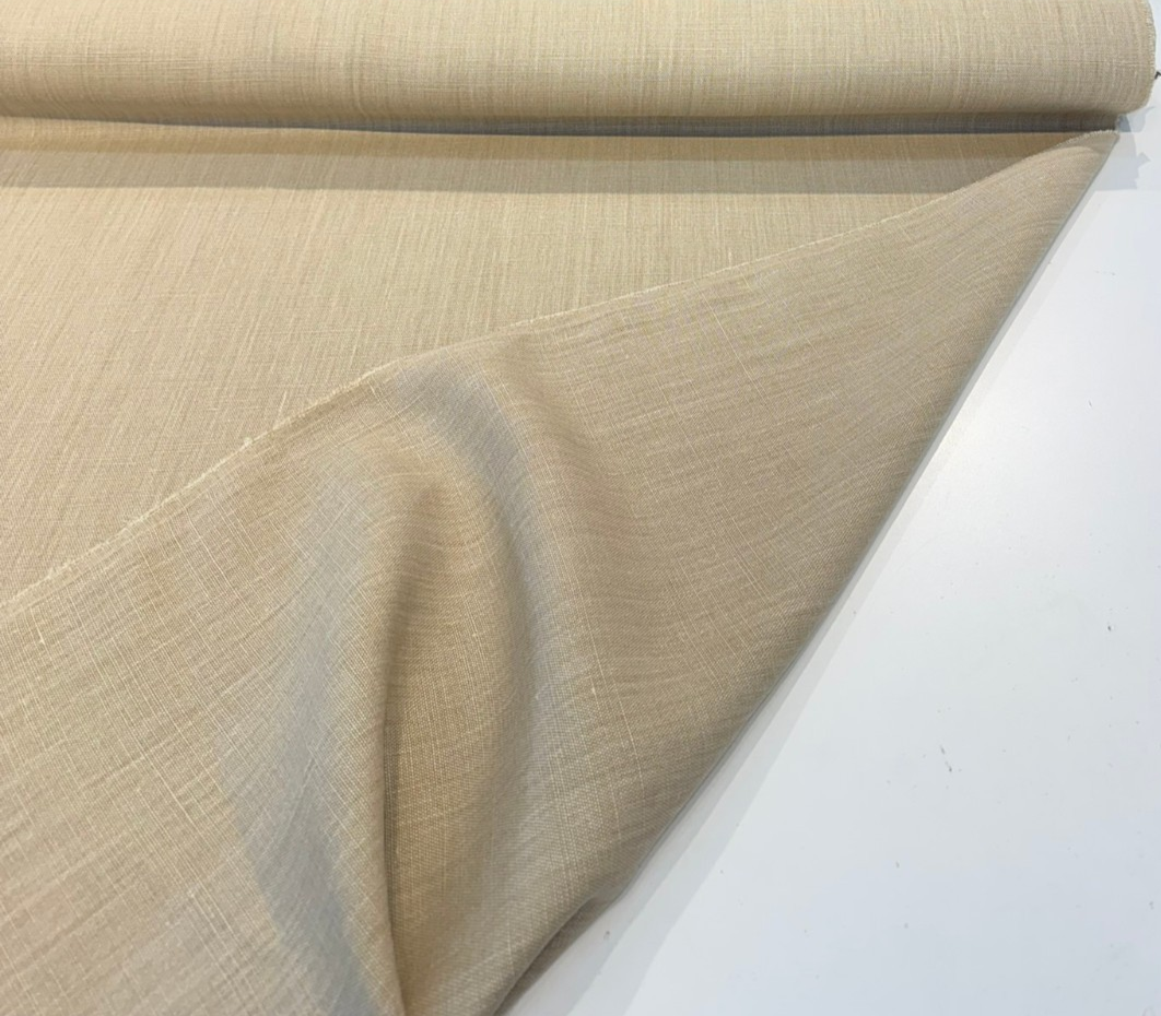 Nelen & Delbeke Belgian Linen Lino Camel Fabric By The Yard PAL01E001