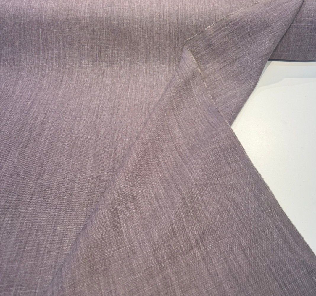 Nelen & Delbeke Belgian Linen Lino Plum Purple Fabric By The Yard PAL01E001