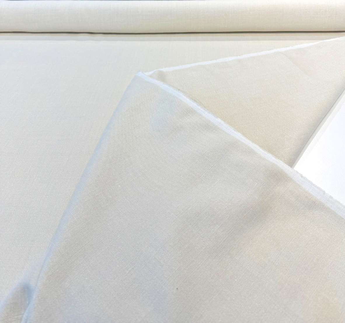 Nelen & Delbeke Belgian Linen Lino Beige Fabric By The Yard PAL01E001