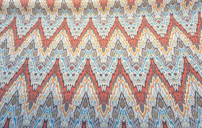 Williamsburg Bray Flamestitch Nectar Drapery Upholstery Fabric By the Yard