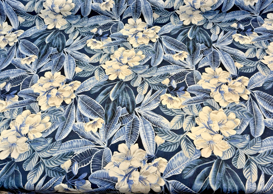Tommy Bahama Darwin Flora Midnight Blue Tropical Waverly Fabric By The Yard