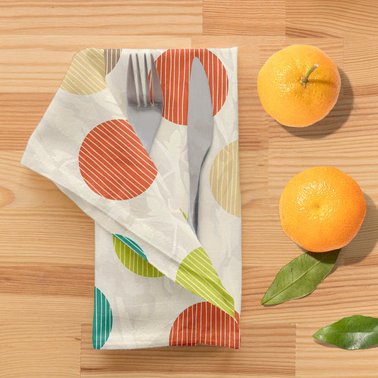 Retro Circles Table Napkin