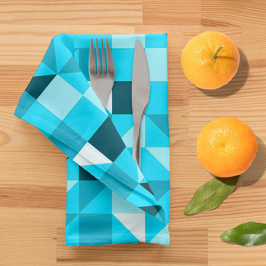 Blue Triangle Table Napkin