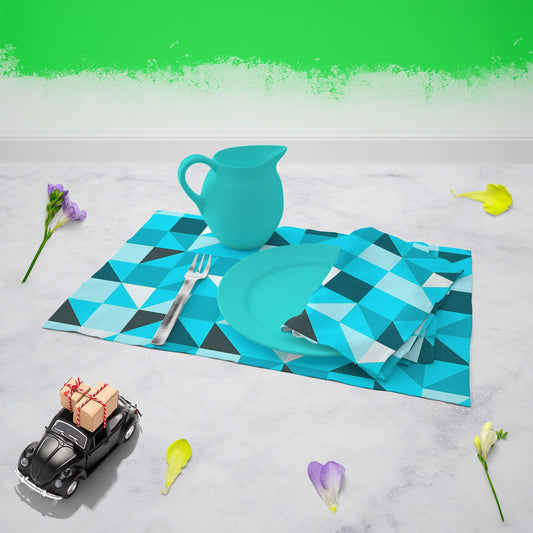 Blue Triangle Table Napkin