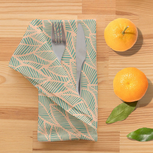 Blue Leaf D2 Table Napkin
