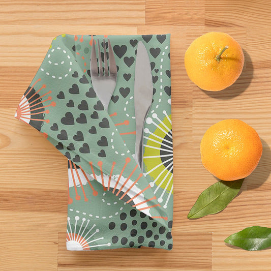 Psychedelic Art D2 Table Napkin