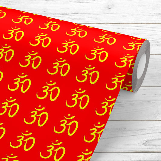 Om Buddhism Wallpaper Roll