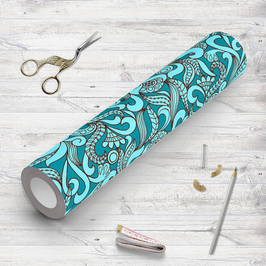 Abstract Doodle Waves Wallpaper Roll