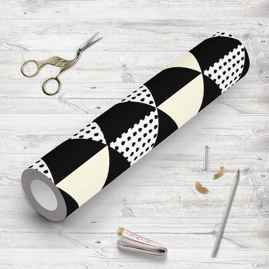 Abstract Black Geometric Pattern Wallpaper Roll
