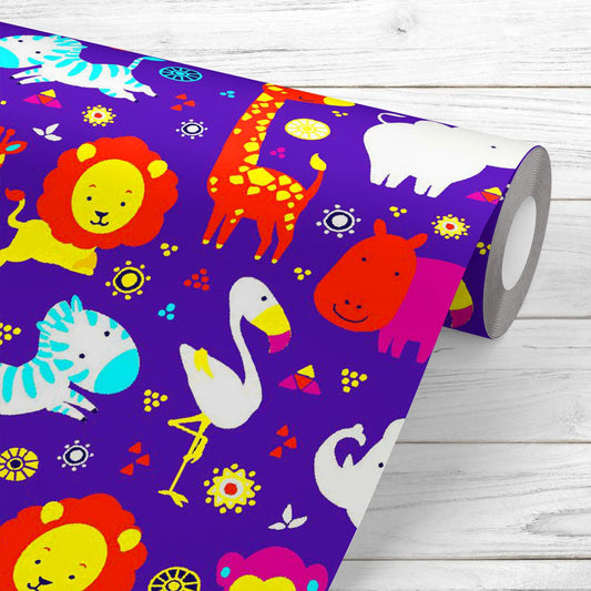 Cartoon Animals D7 Wallpaper Roll