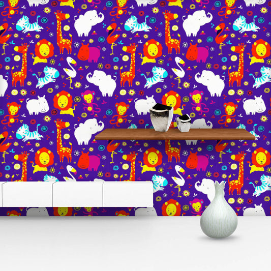 Cartoon Animals D7 Wallpaper Roll