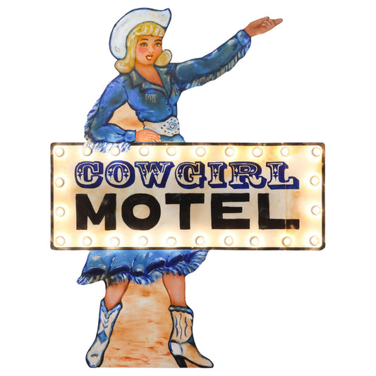 Cowgirl Motel Sign