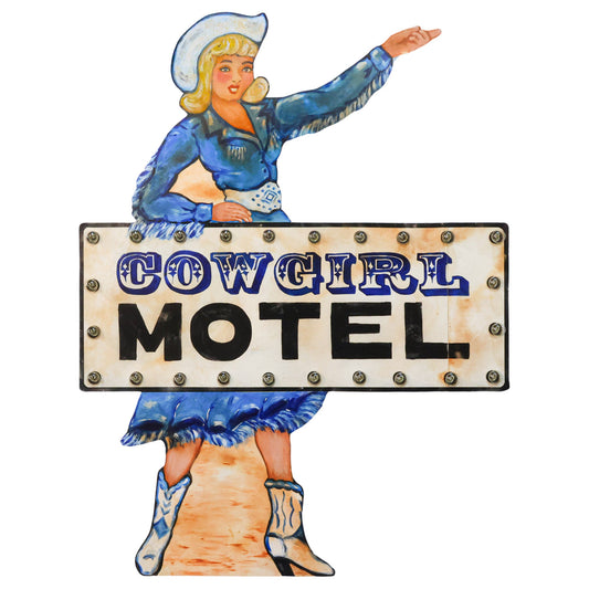 Cowgirl Motel Sign